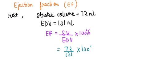calculate ef|How to Calculate Ejection Fraction .